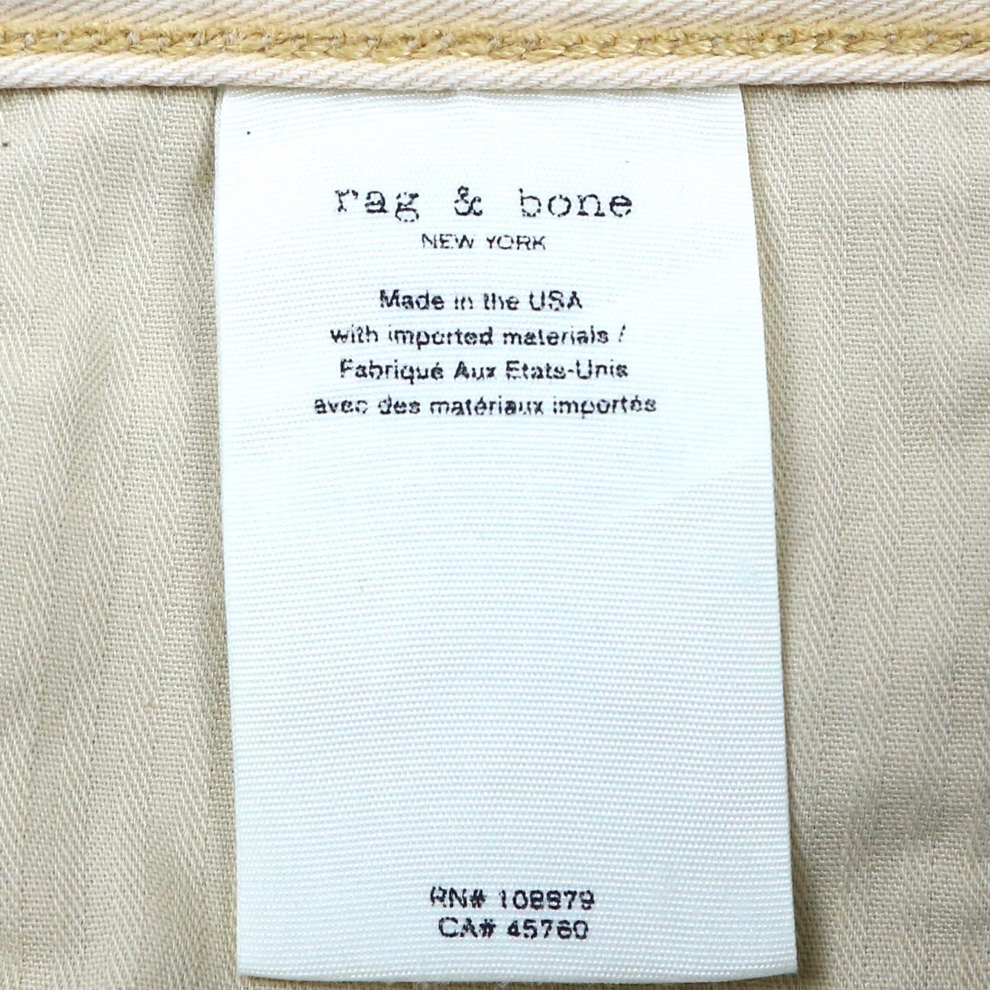 rag & bone Selvedge Denim Jeans Size 31