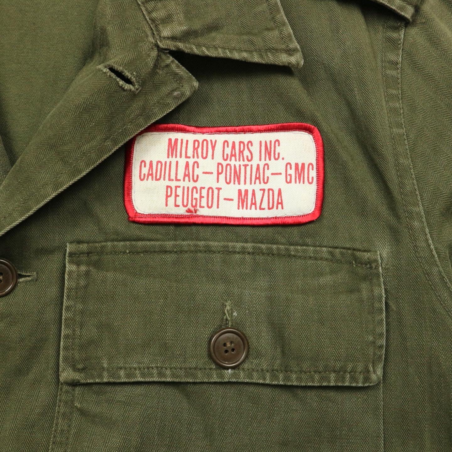Vintage 60s Dutch Army HBT Shirt Size S