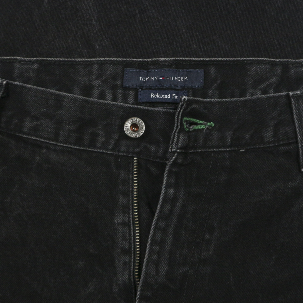 00s Tommy Hilfiger Black Denim Jeans Size 38