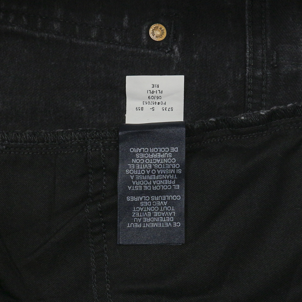 00s Tommy Hilfiger Black Denim Jeans Size 38
