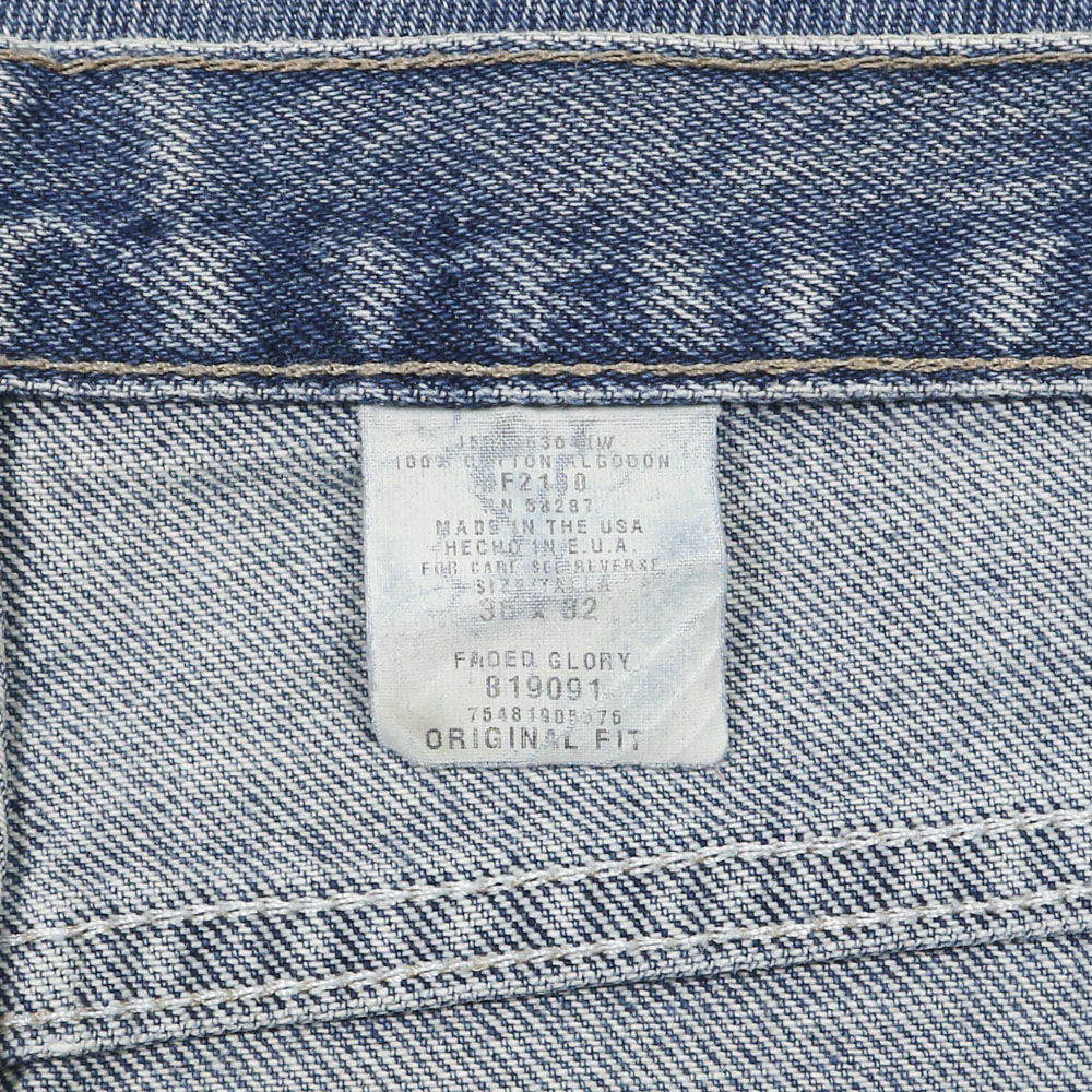 90s Faded Glory Made in USA Denim Jeans Size 36