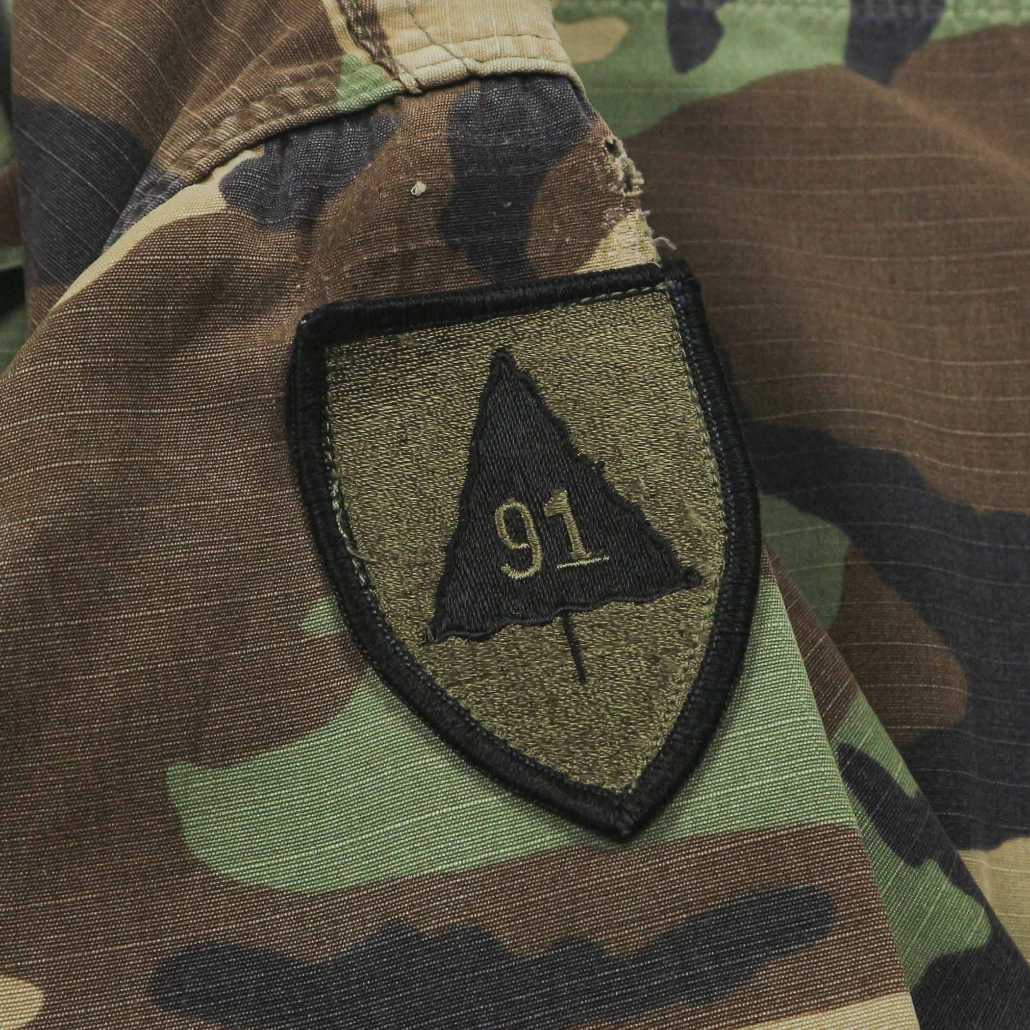 90s U.S. Army BDU Woodland Camo Jacket Size M