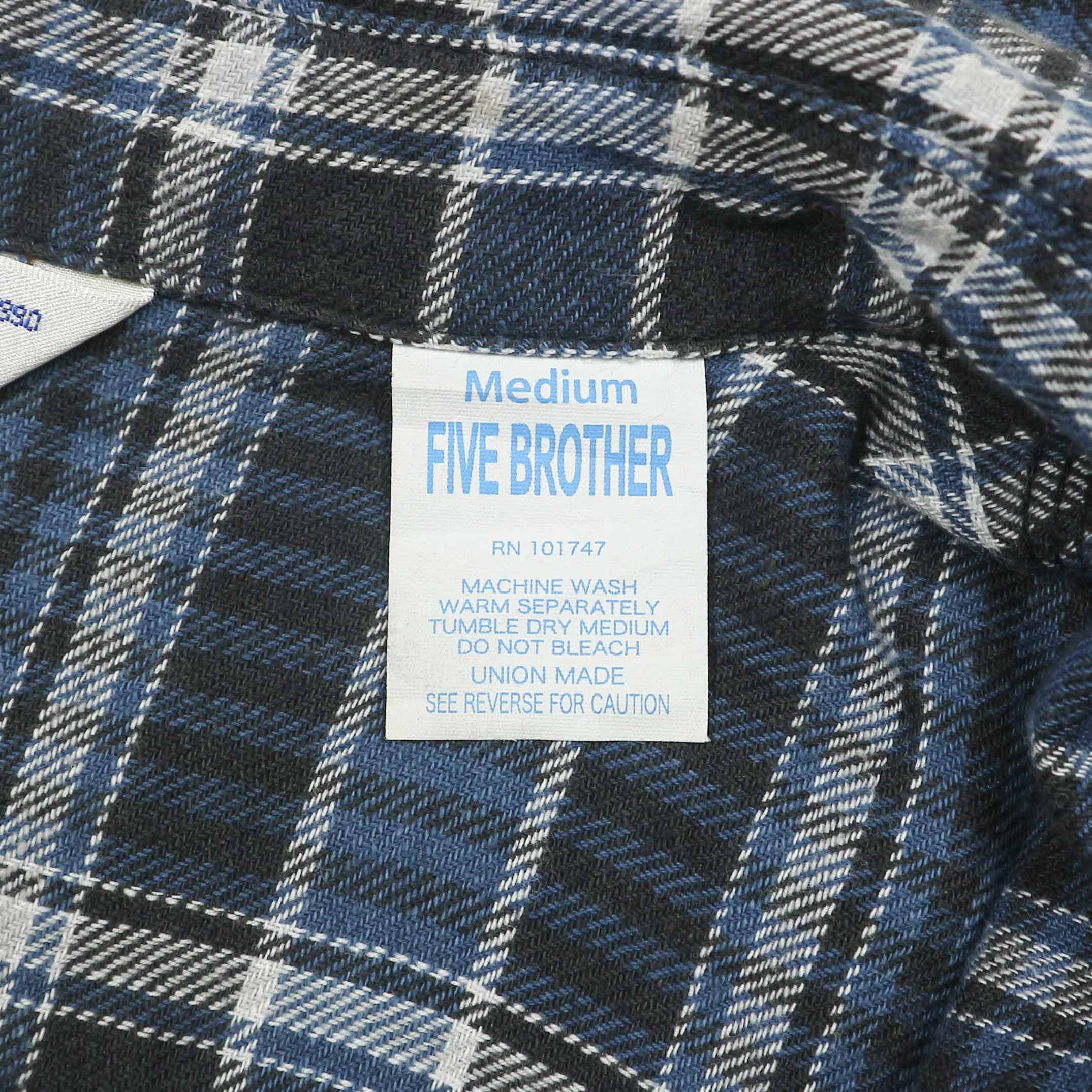 Five Brother Flannel Work Shirt Size M