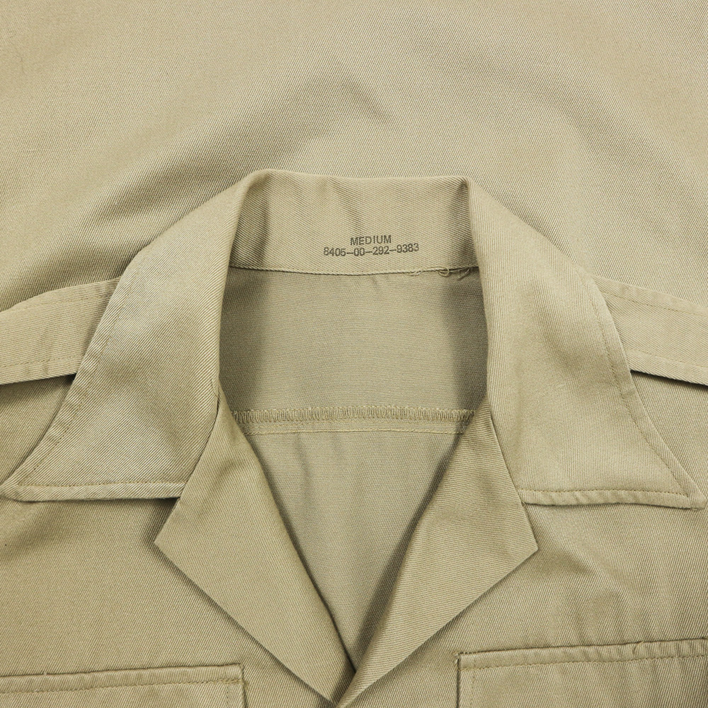 Vtg 70s U.S. Army UT Khaki SS Officer Shirt Size M