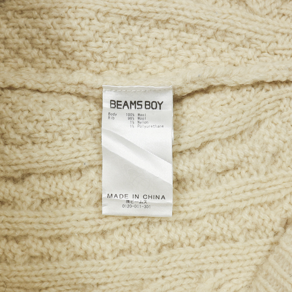 Beams Boy Wool Knitted Sweatshirt Women Size M