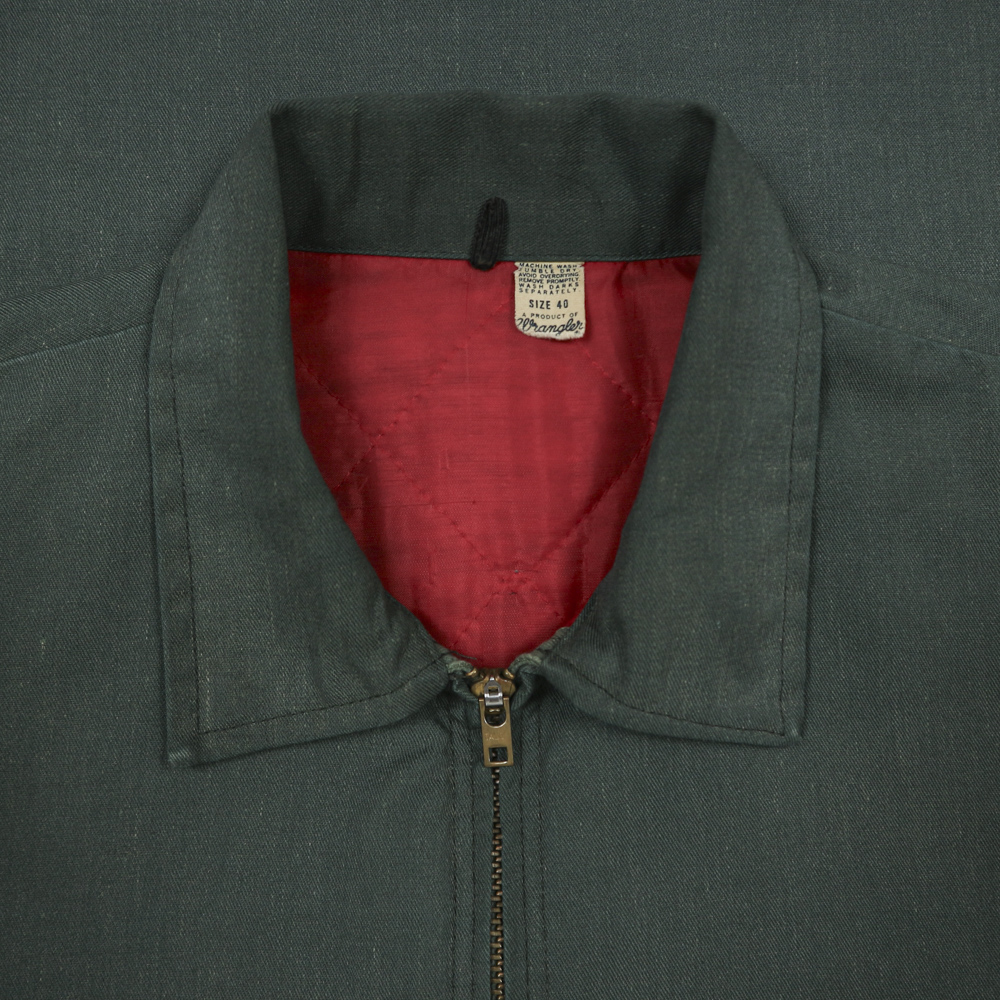 Vtg 80s Wrangler USA Made Work Jacket Size L