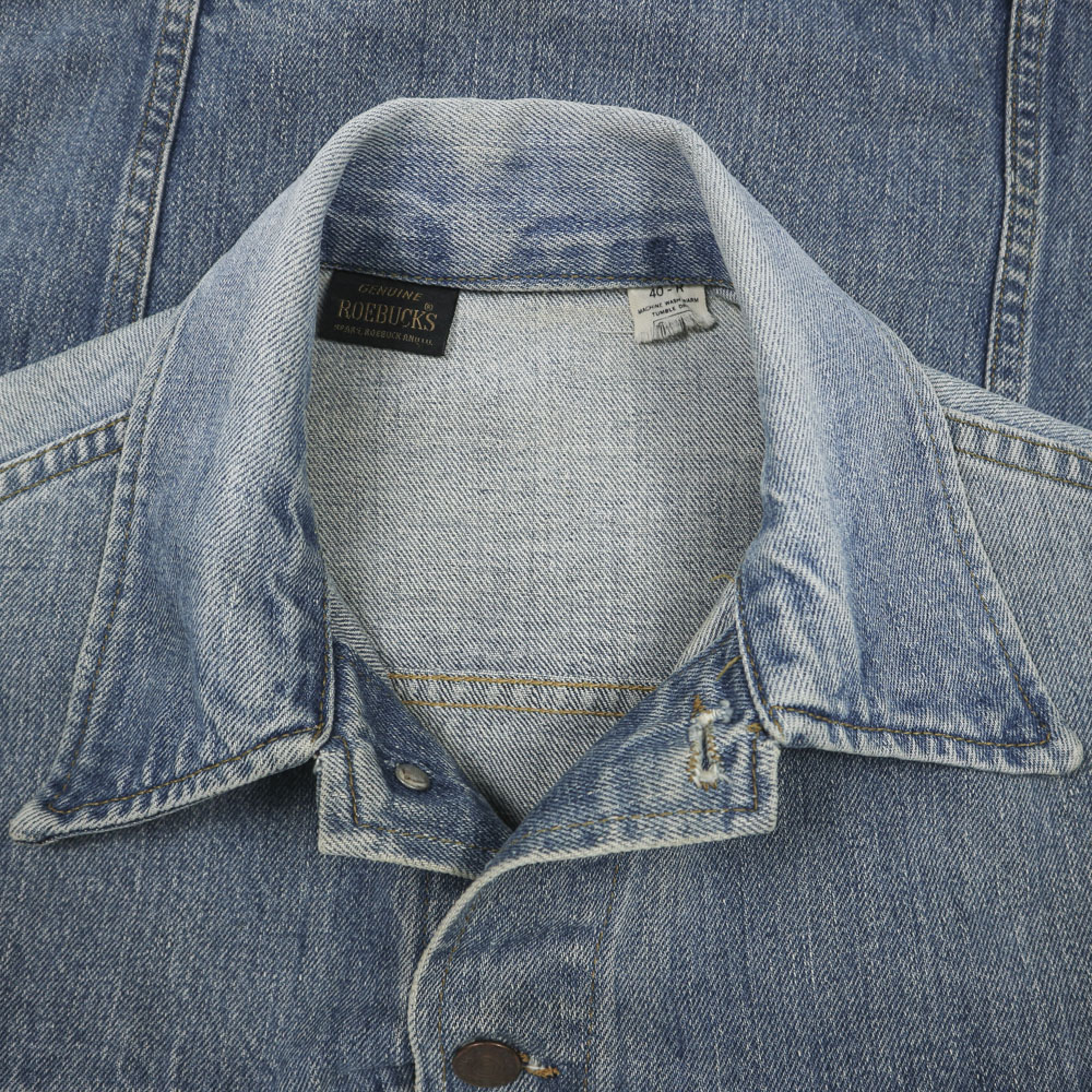 Vtg 60s Sears Roebucks USA Denim Jacket Size M