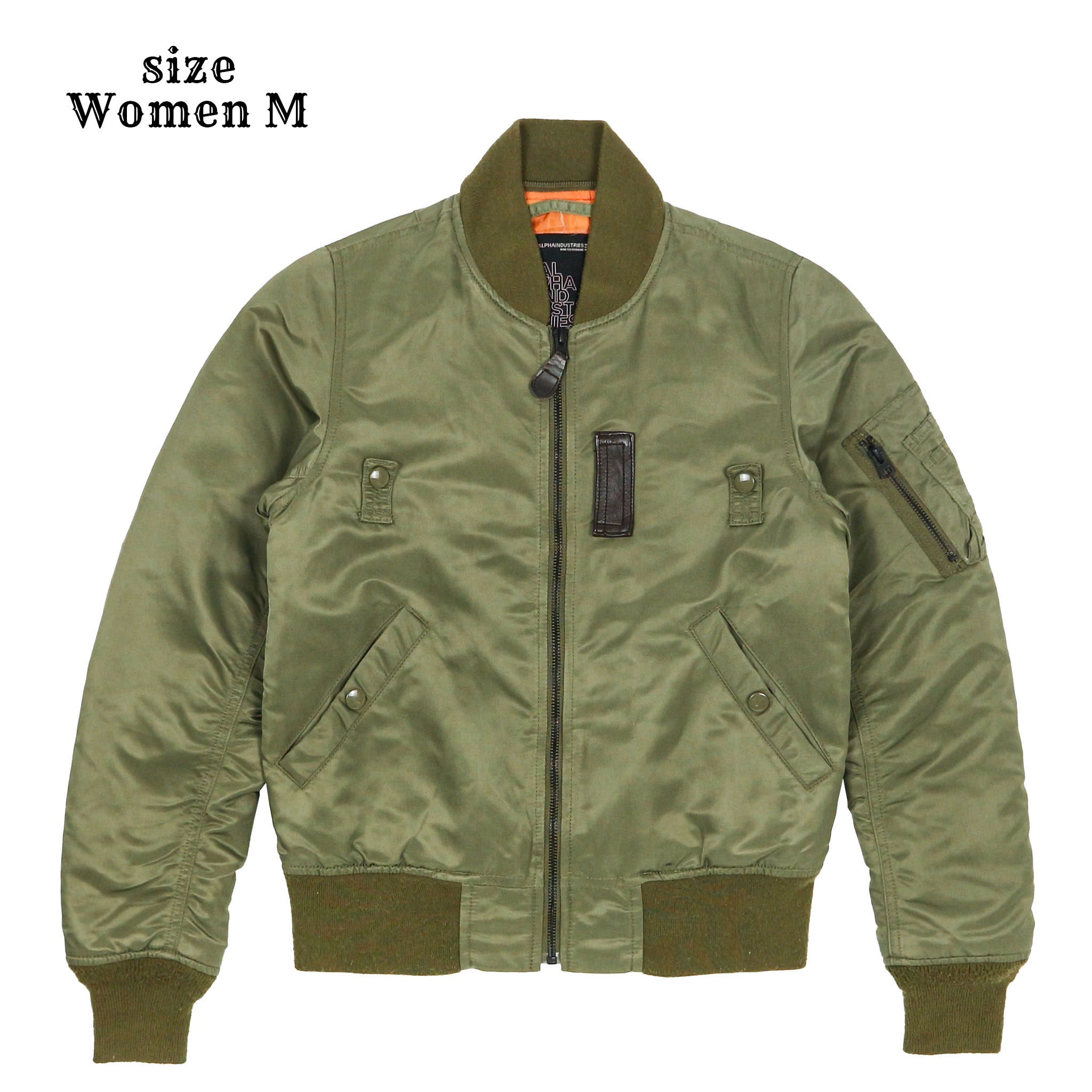 Alpha Industries Bomber Jacket Women Size M