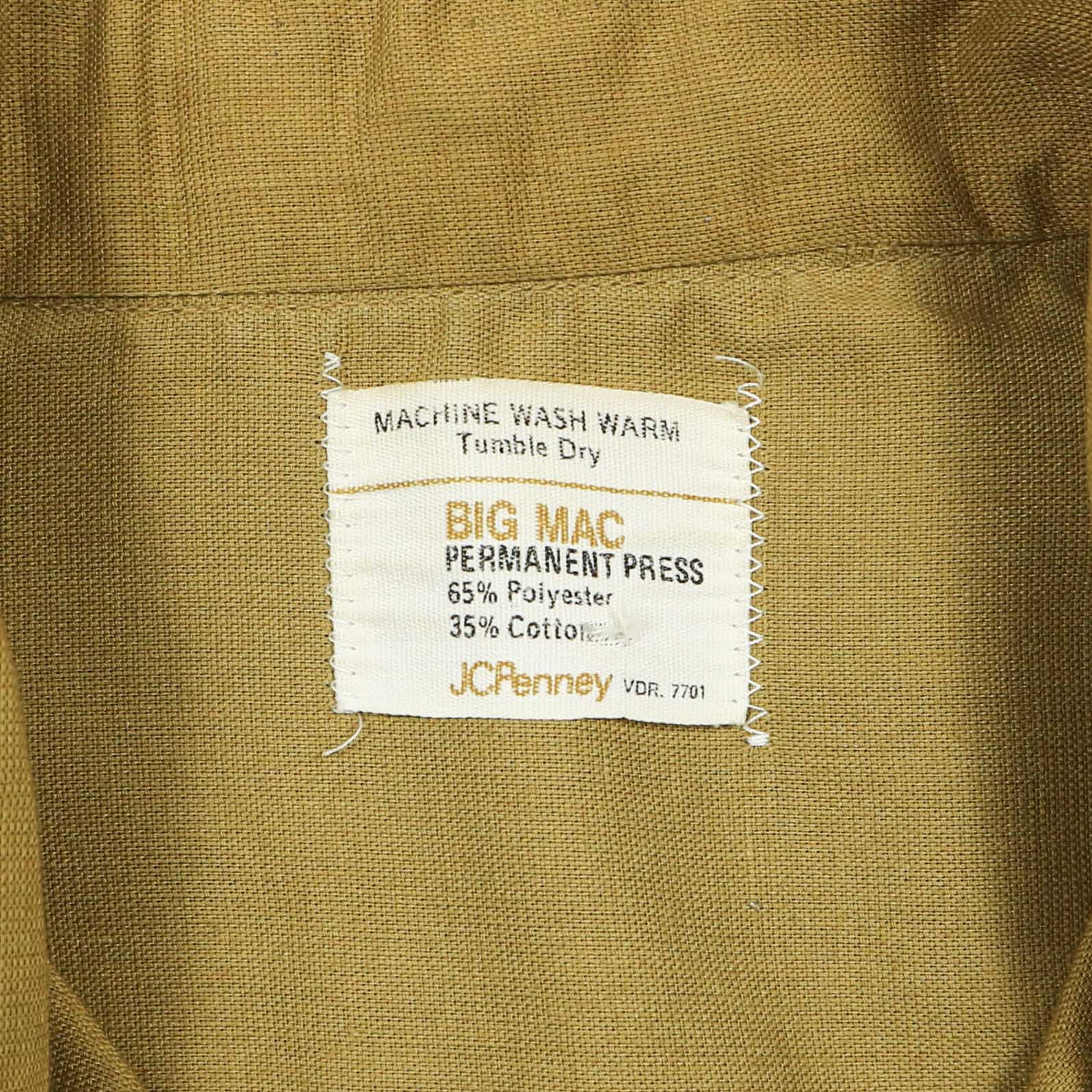Vintage Big Mac JCPenney USA Work Shirt Size M