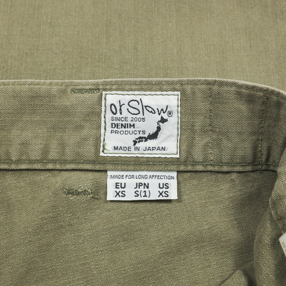 orSlow Type U.S. Army 2 Pocket Cargo Pants Size 30