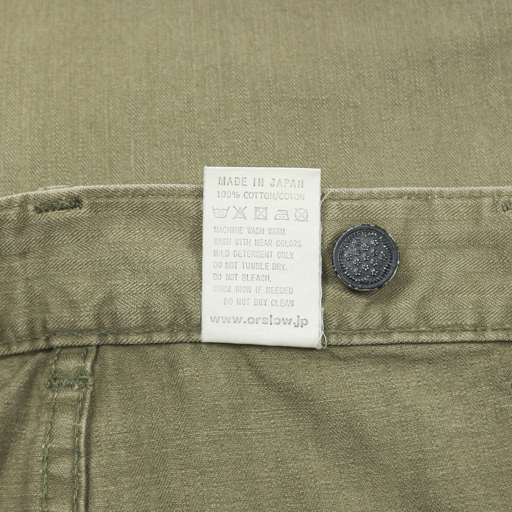 orSlow Type U.S. Army 2 Pocket Cargo Pants Size 30