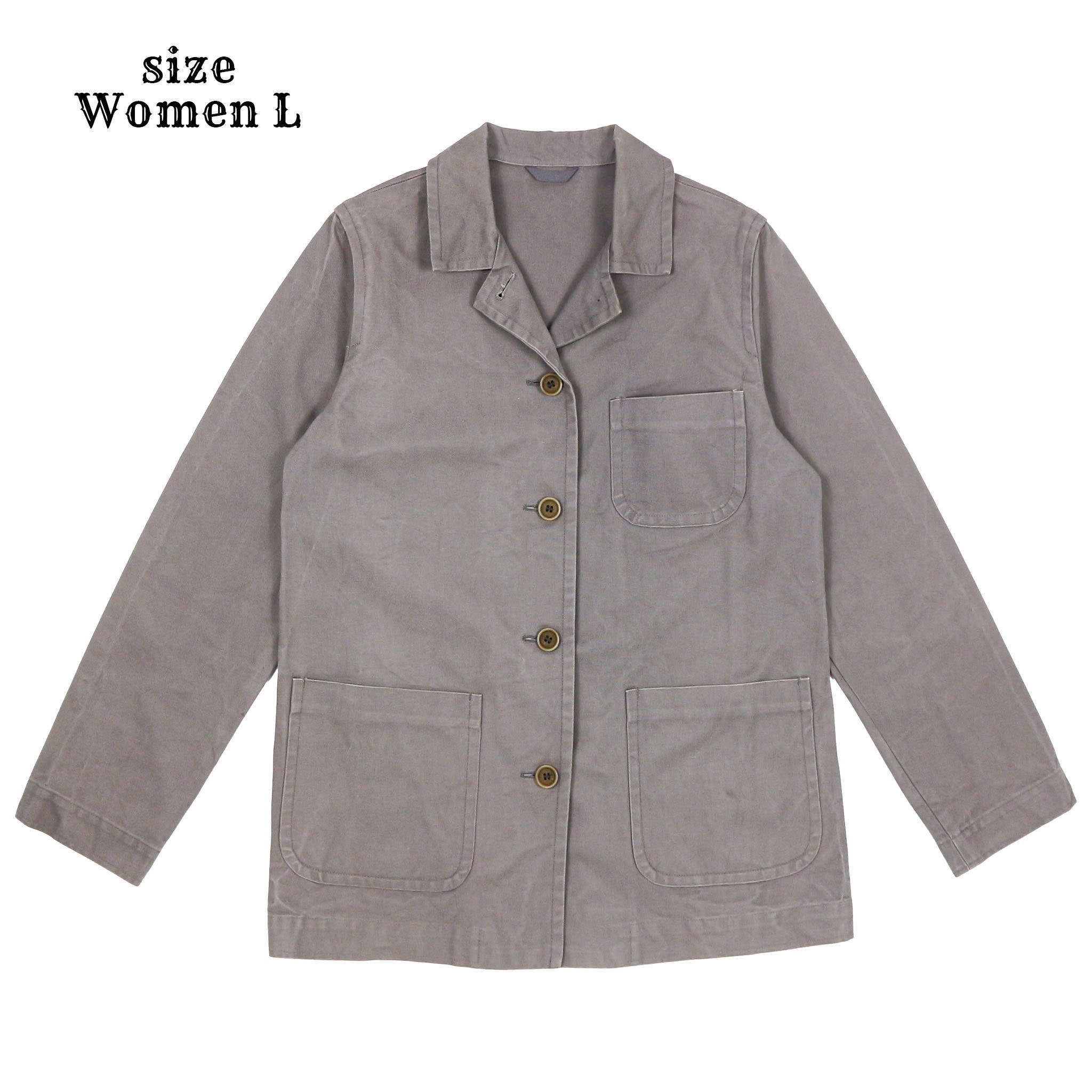 Bulle de Savon Japan Canvas Chore Coat Women Size L