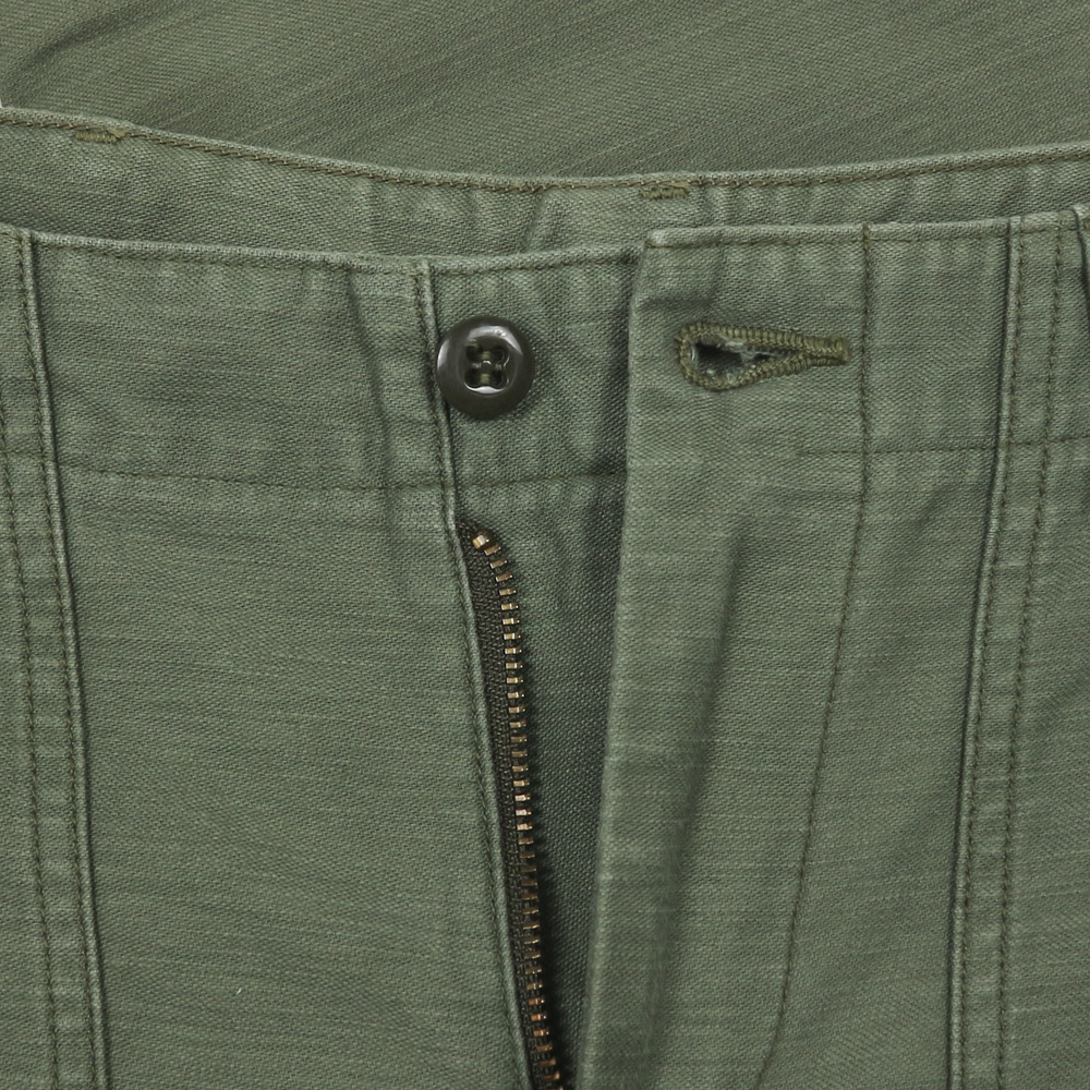 orSlow Japan Olive Sateen Slim Fatigue Pants Size 27