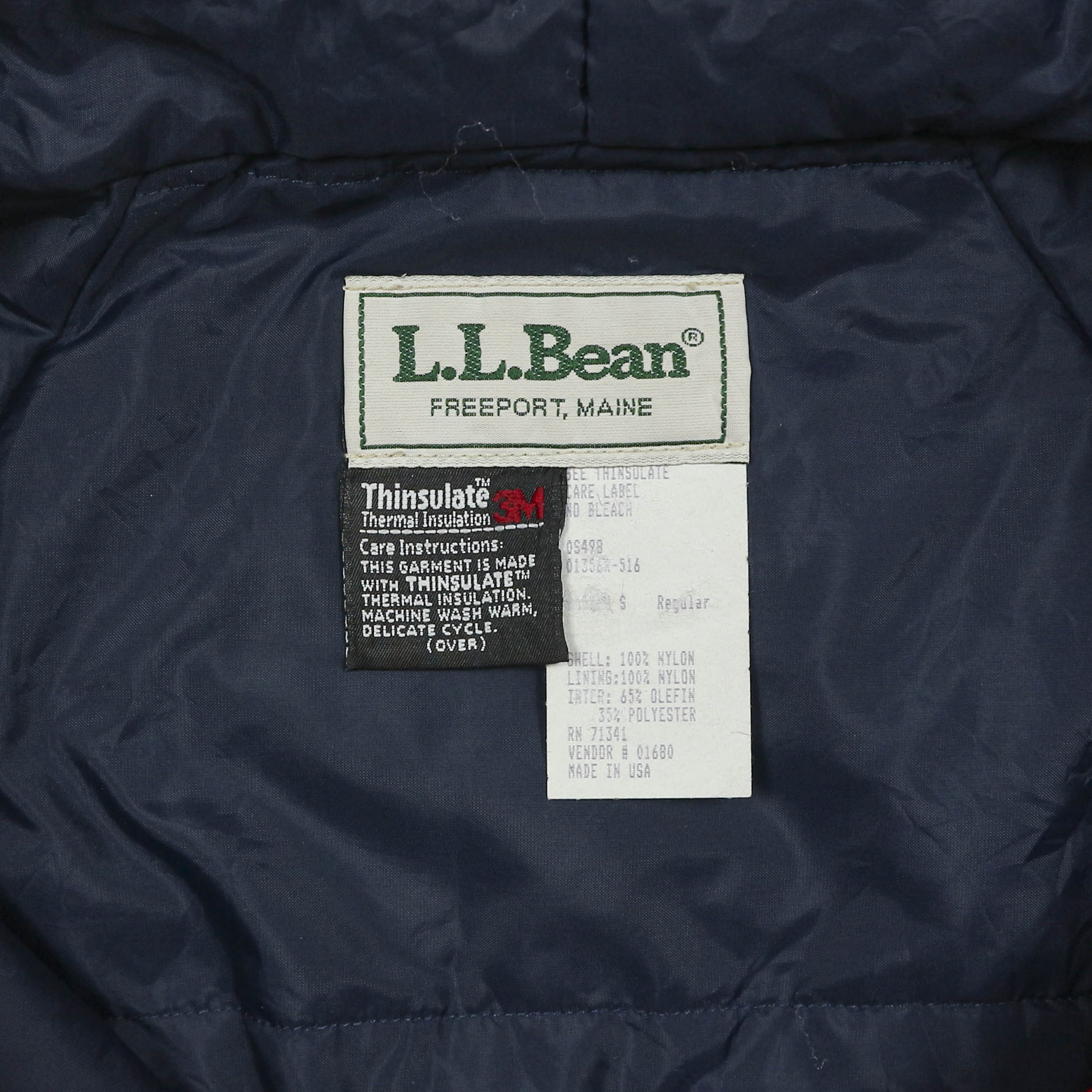Vtg L.L.Bean Thinsulate Mountain Classic Anorak Size M