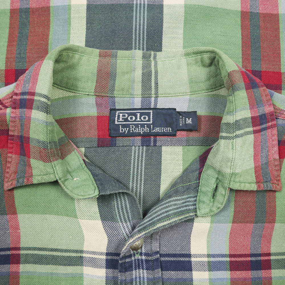 Polo Ralph Lauren Plaid Check Work Shirt Size M