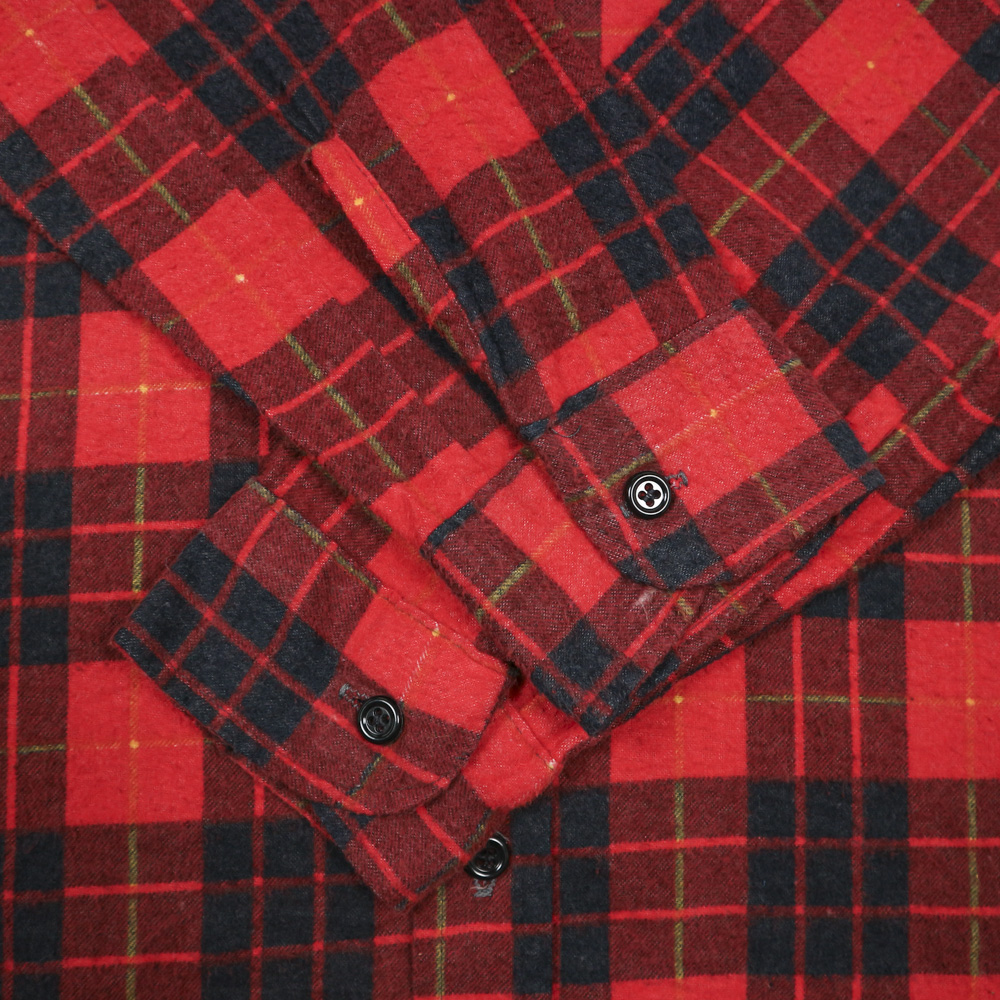 Vtg Five Brother Made in USA Plaid Shirt Size M