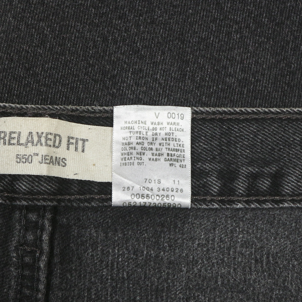 2000s Levi's 550 Black Denim Jeans Size 38