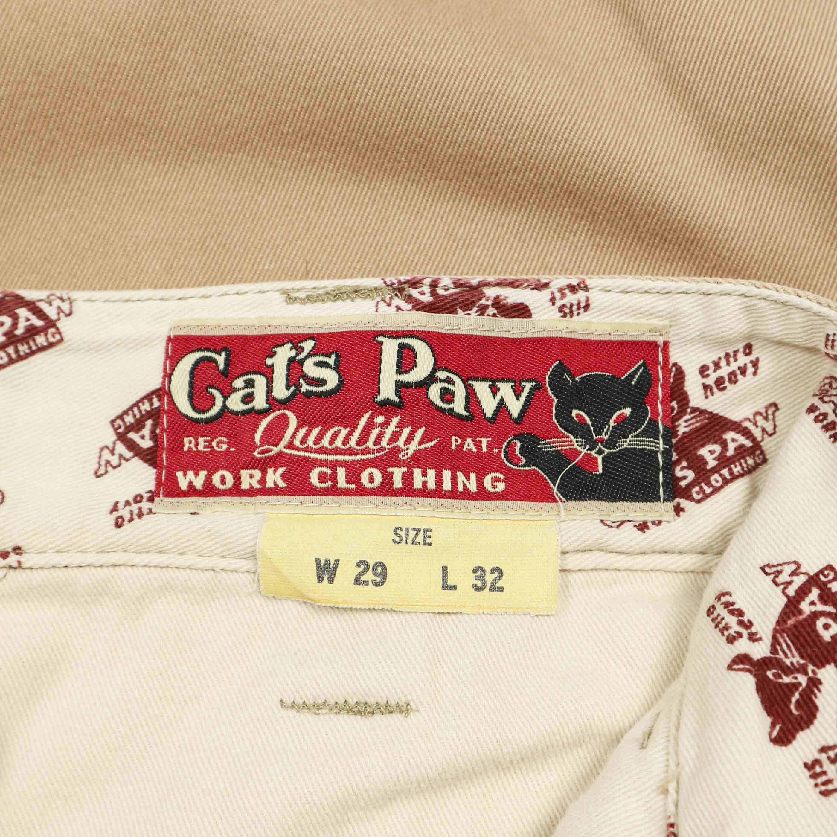 Cat's Paw Toyo Enterprise Work Pants Size 29