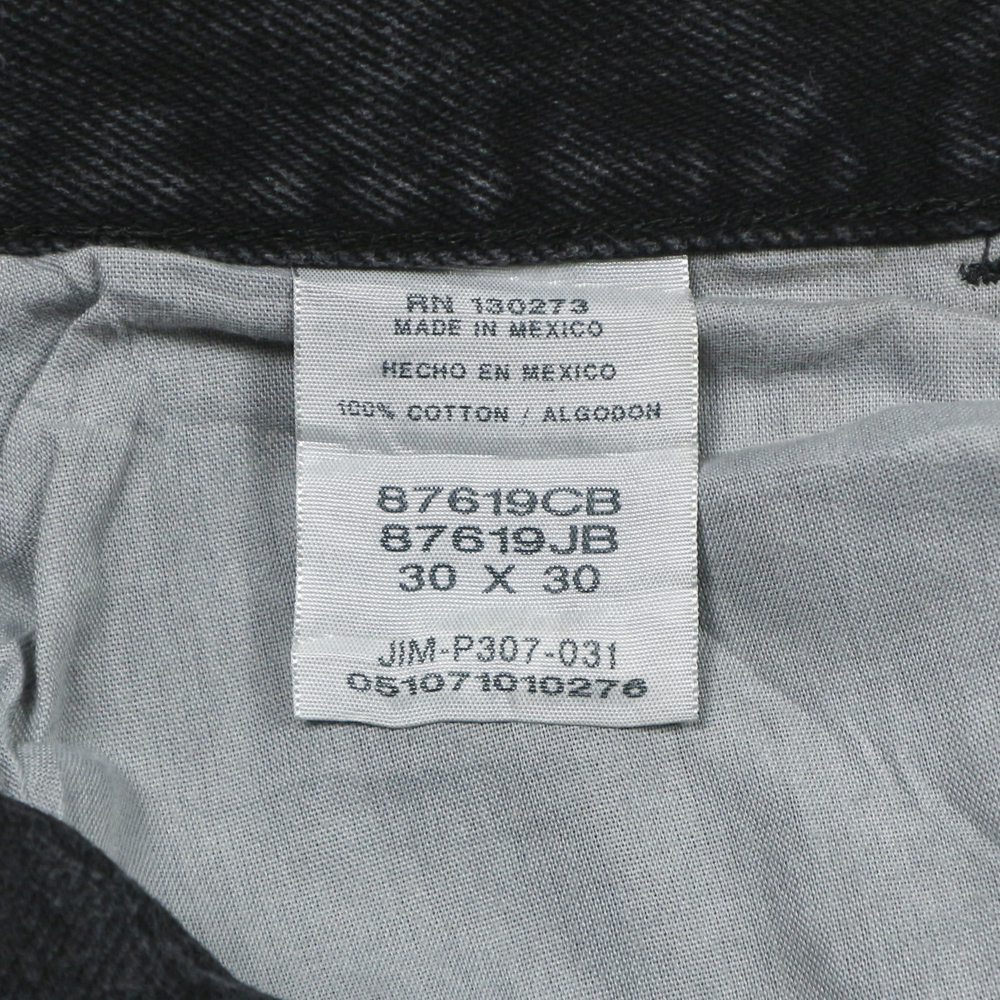 00s Rustler Black Denim Worker Jeans Size 28