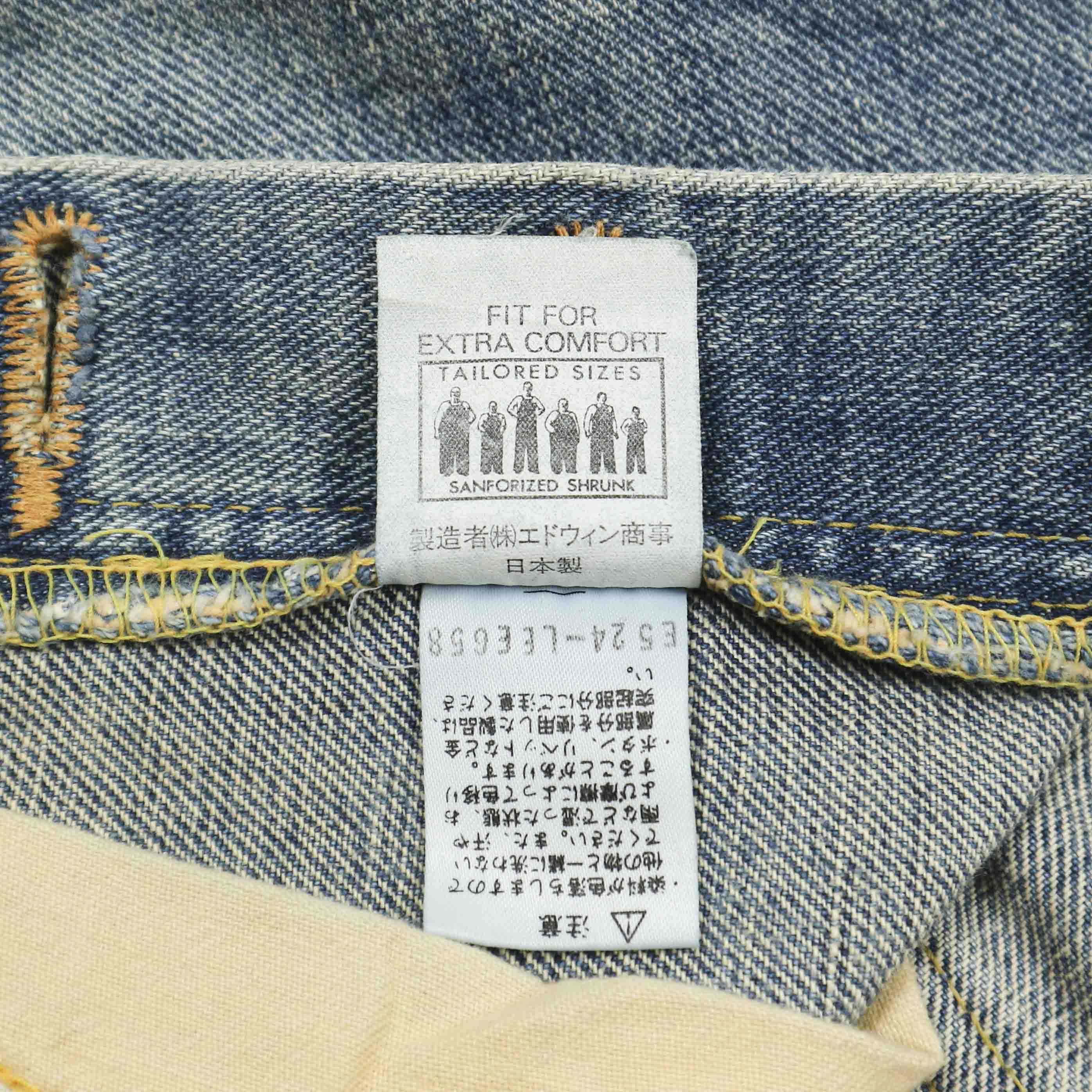 90s Lee Japan Made Half Selvedge Denim Jeans Size 32