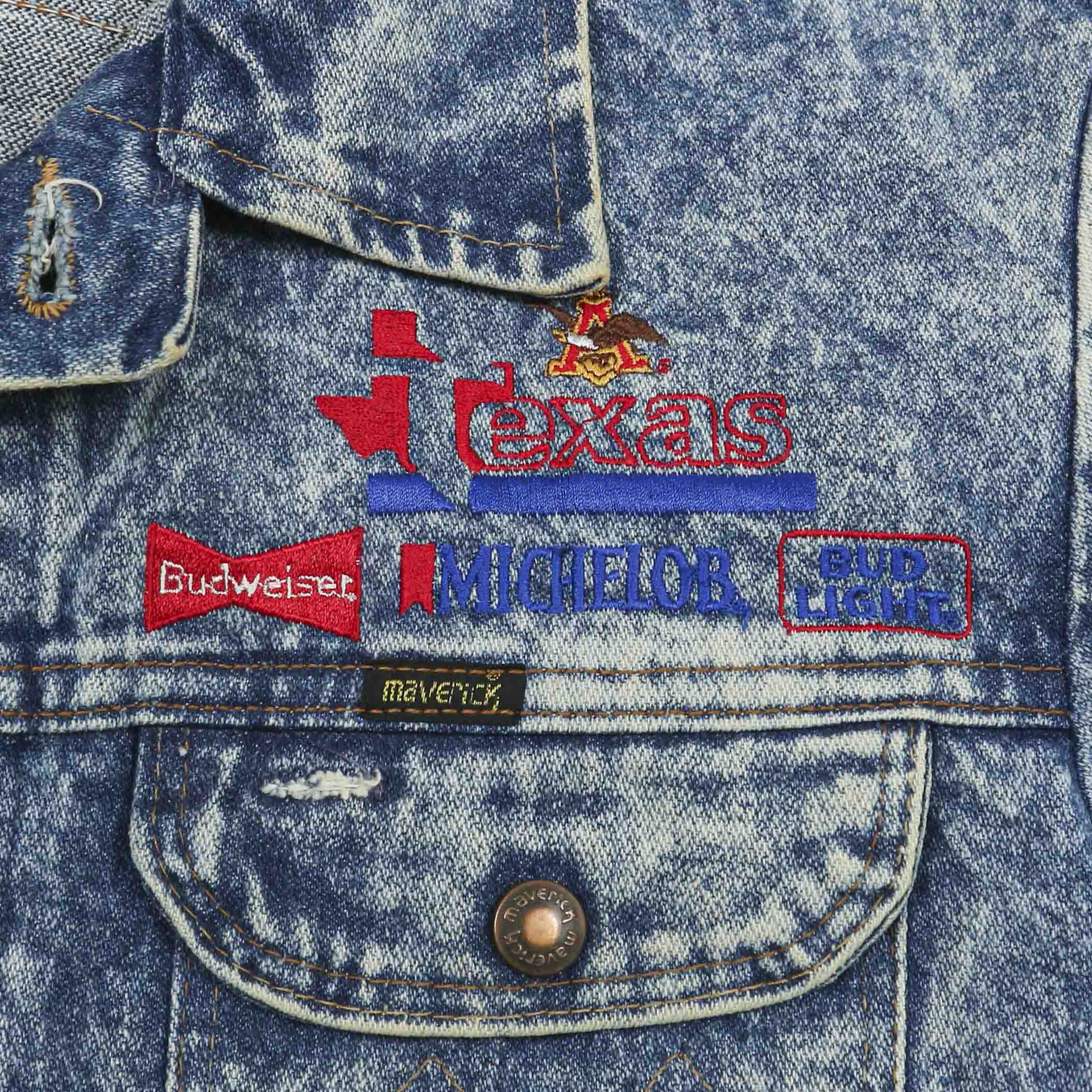 Vintage 80s Maverick USA Denim Jacket Size M