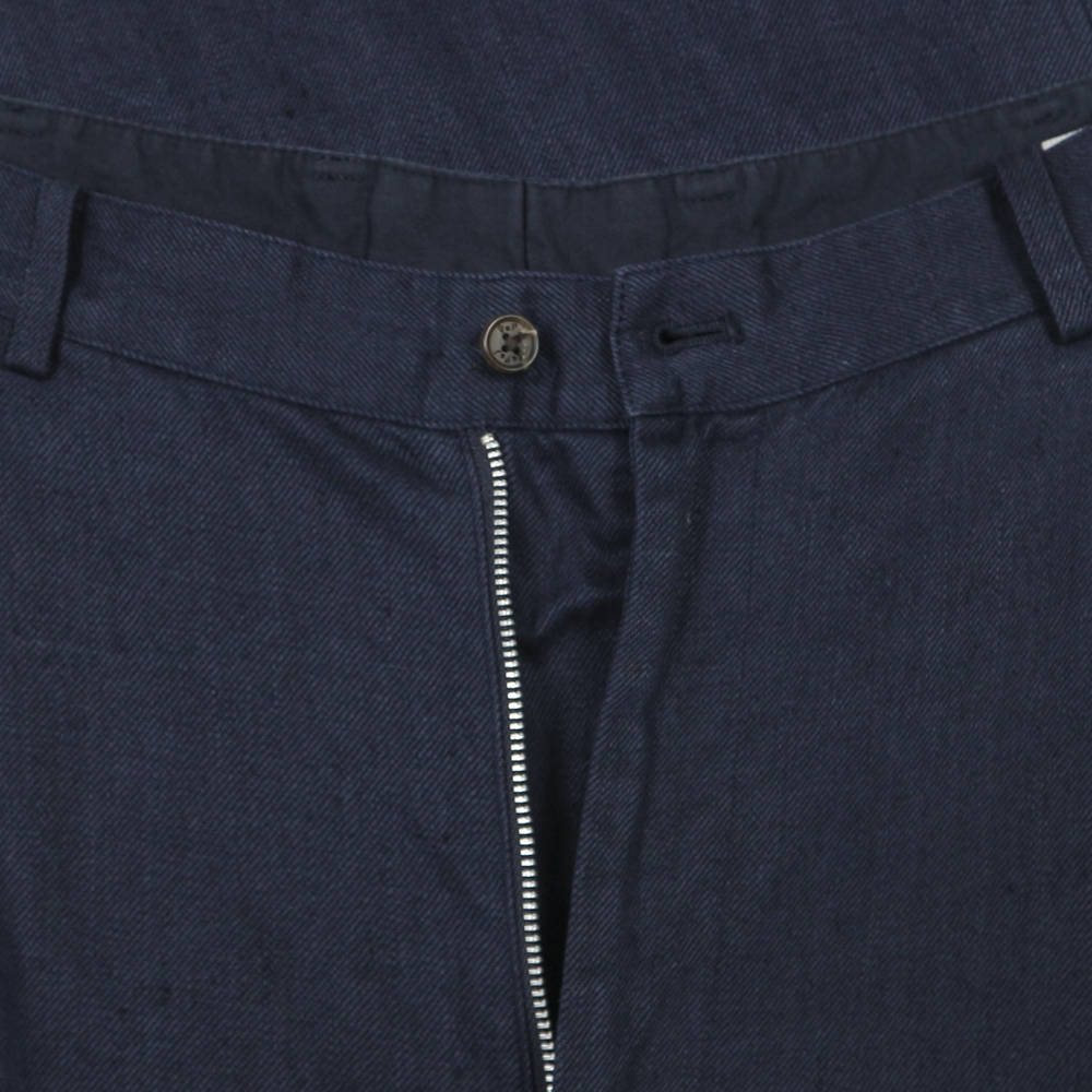 Papas Japan Made Navy Pleated Trousers Size 32