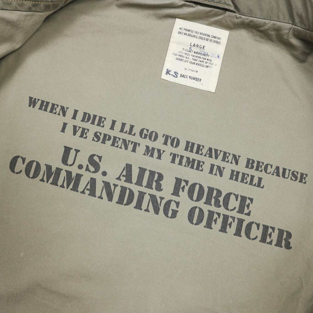 Back Number Type Military Field Jacket Size L