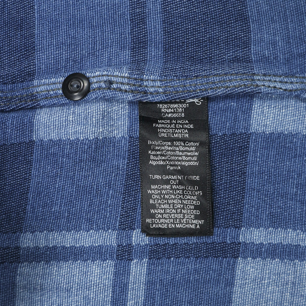 Double RL Heavy Flannel Work Shirt Size L