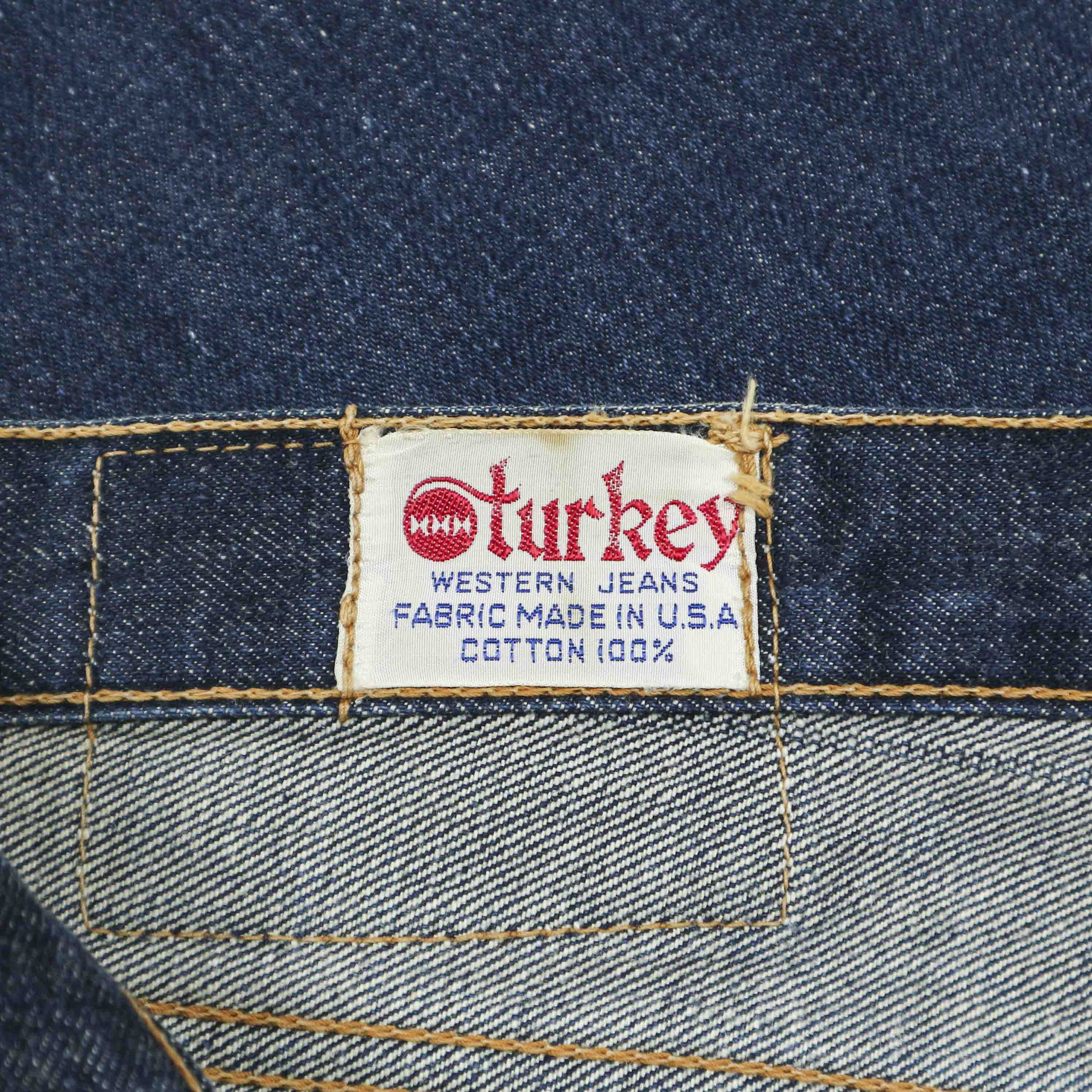 Vtg Turkey USA Half Selvedge Denim Jeans Size 30
