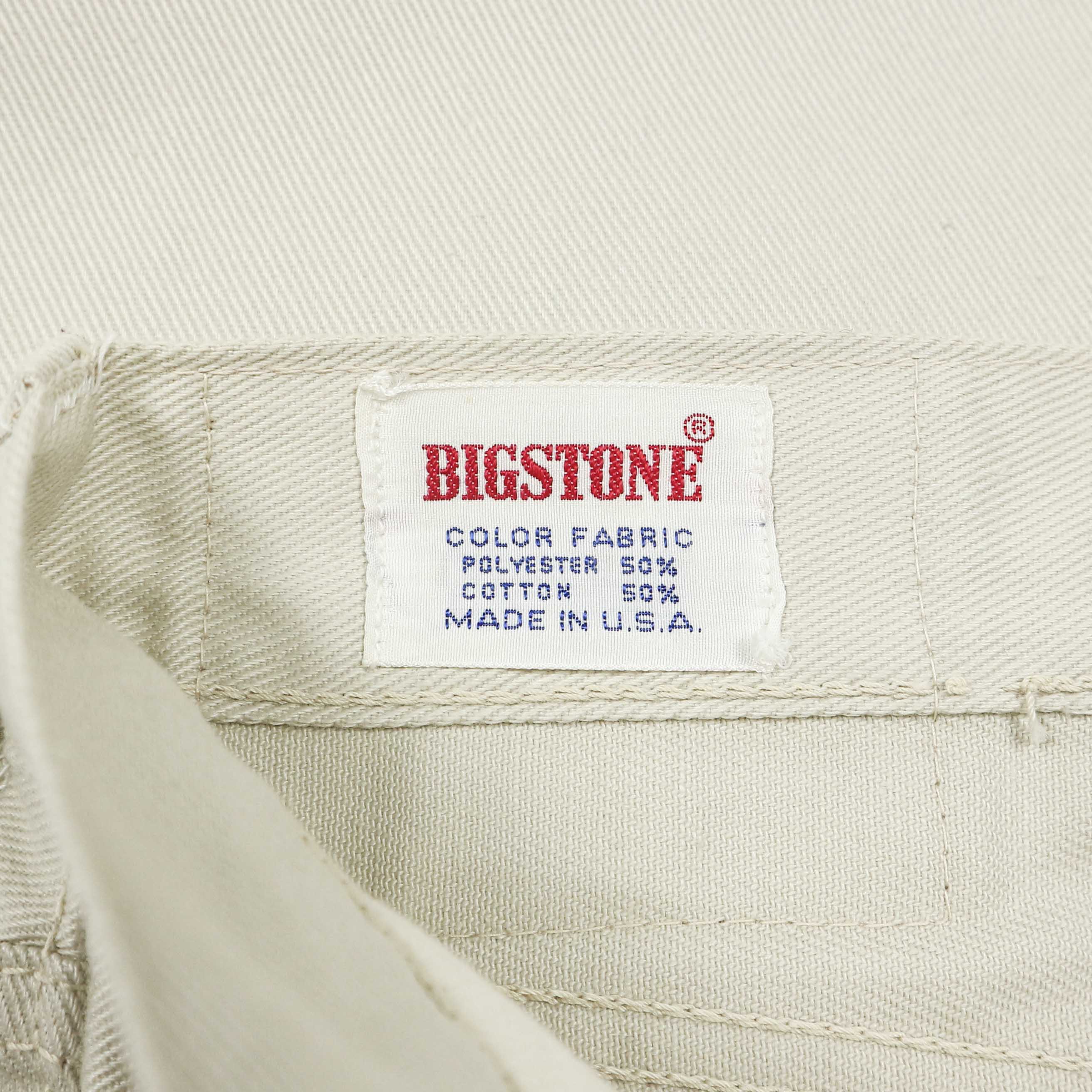 Vtg 70s Big Stone Ivory Denim Jeans Size 32