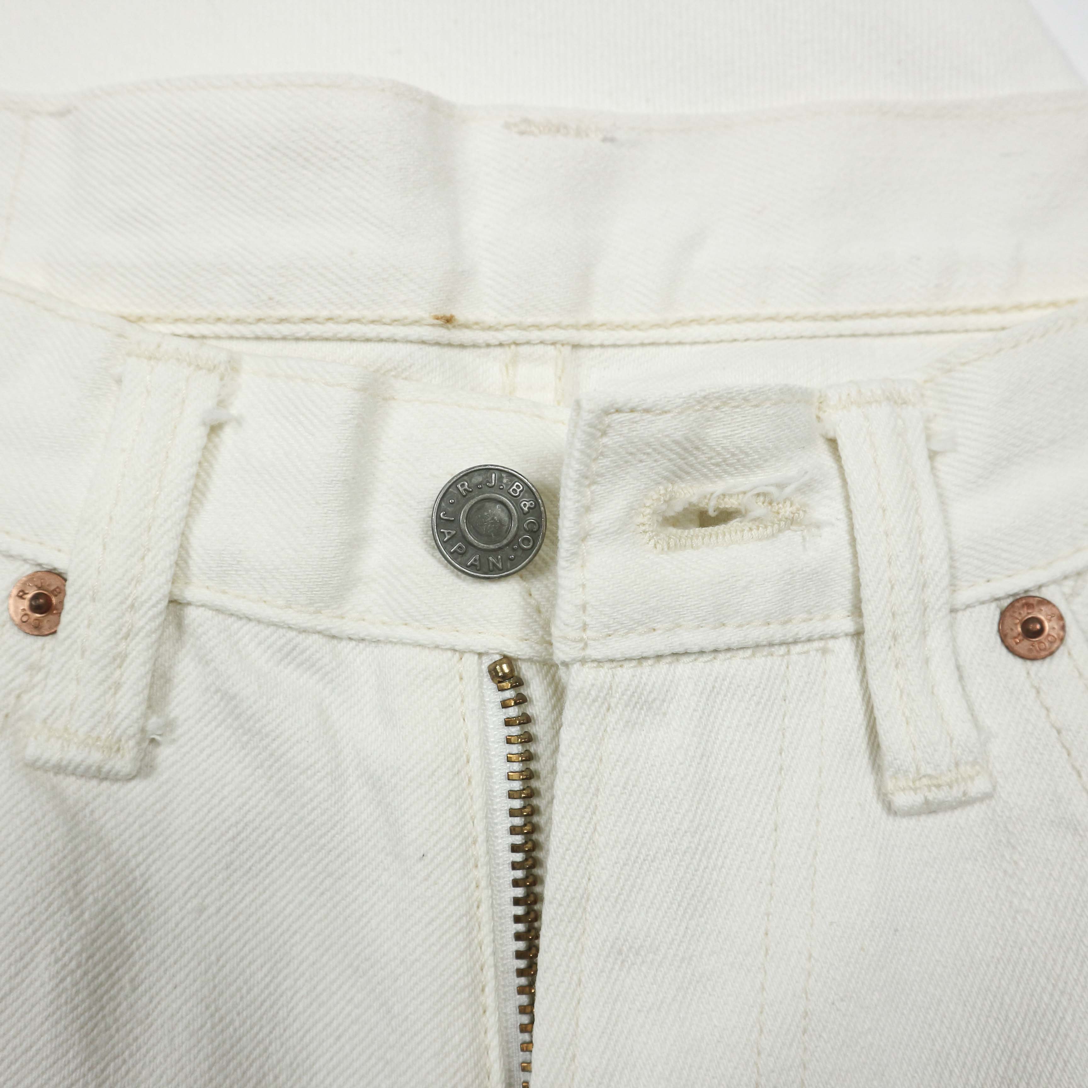 RJB by The Flat Head Japan White Selvedge Denim Size 27