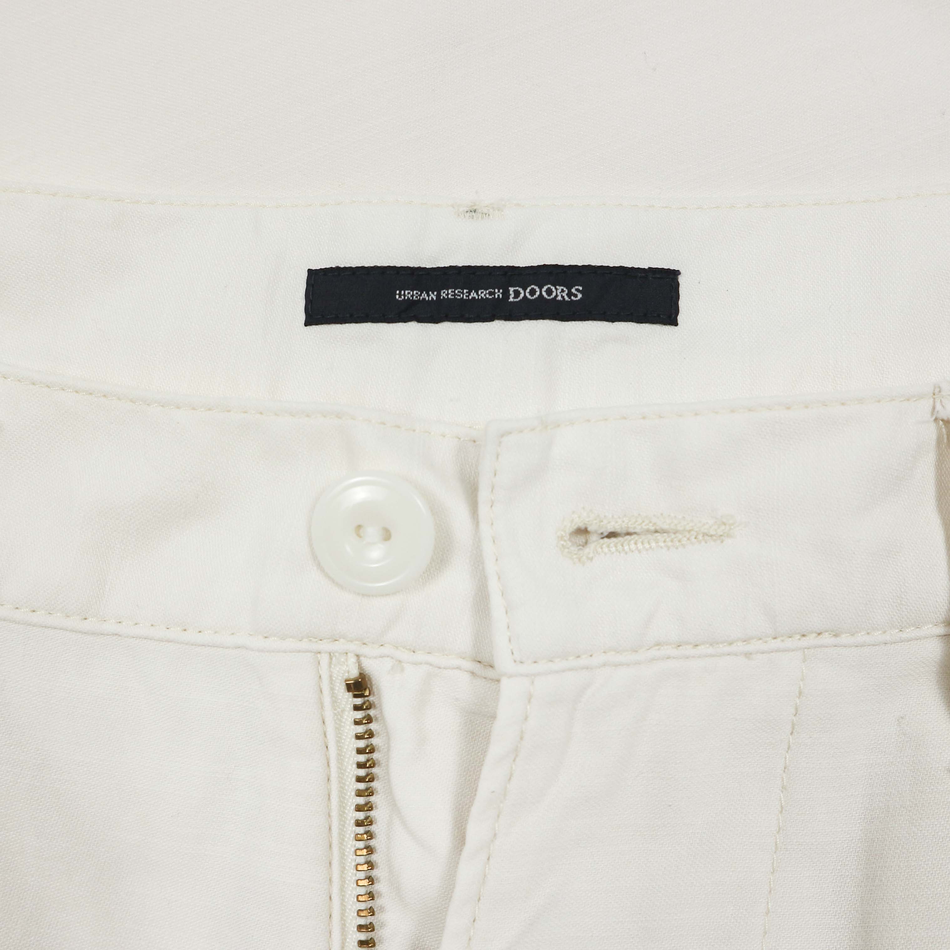 Urban Research Cream White Sateen Pants Size 32