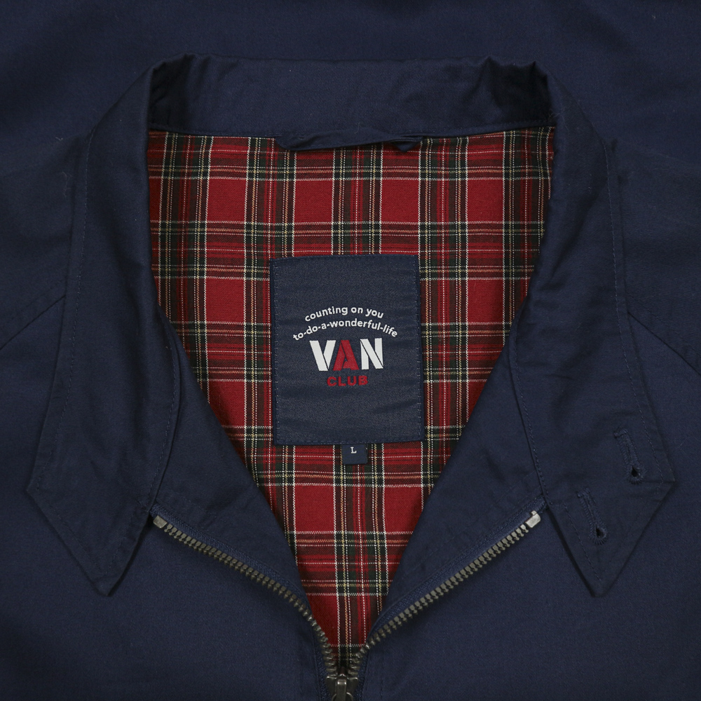 VAN Club Japan Navy Harrington Jacket Size L