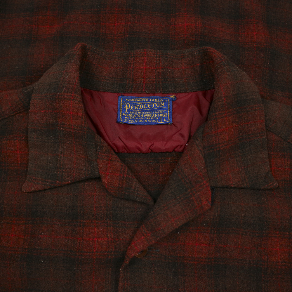 Vintage Pendleton USA Wool Plaid Shirt Size L