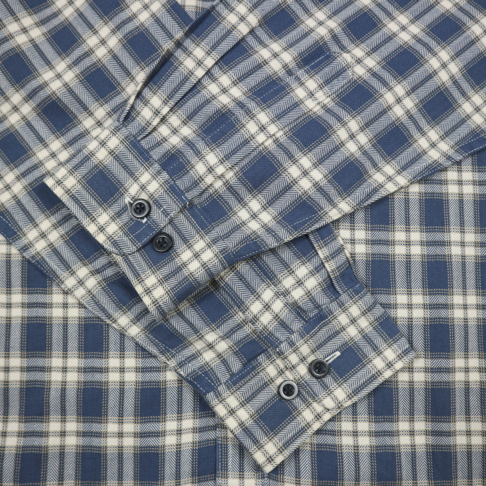 L.L.Bean Herringbone Twill Plaid Shirt Size XL