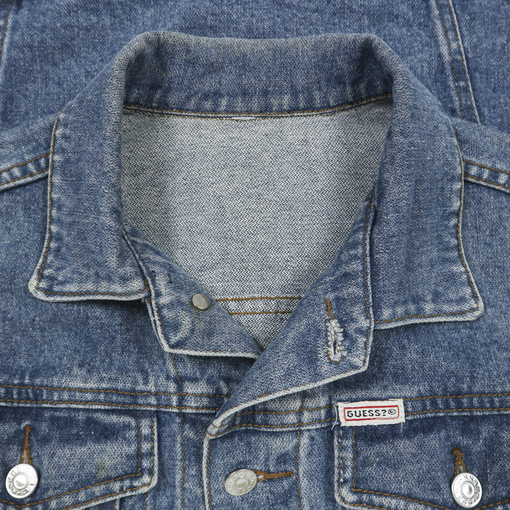 90s Guess Brand Denim Jacket Women Size L