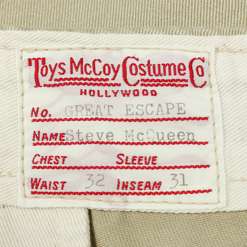 Toys McCoy Steve McQueen Khaki Trousers Size 30
