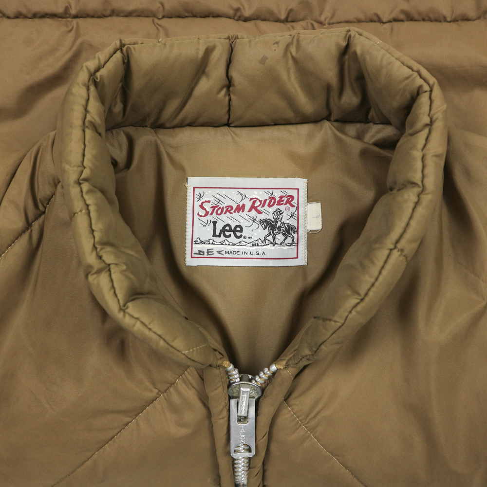Vtg 70s Lee USA Western Down Jacket Size L