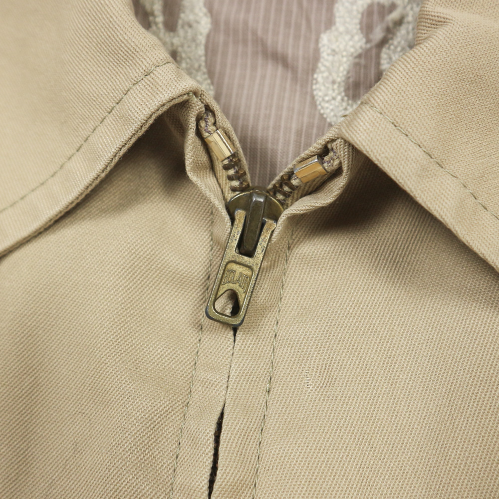 Vintage Tergal Chainstitch Embroidery Jacket Size M