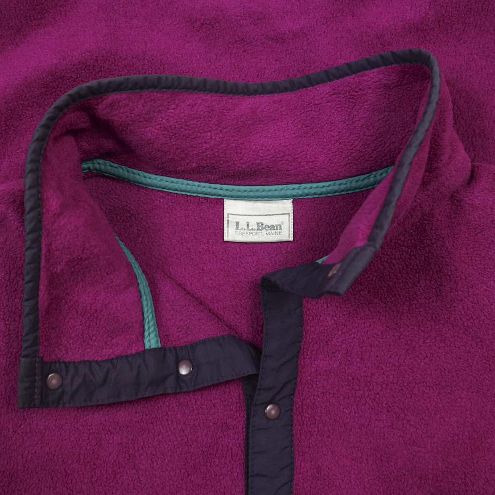 90s L.L.Bean Pull-over Fleece Jacket Size M