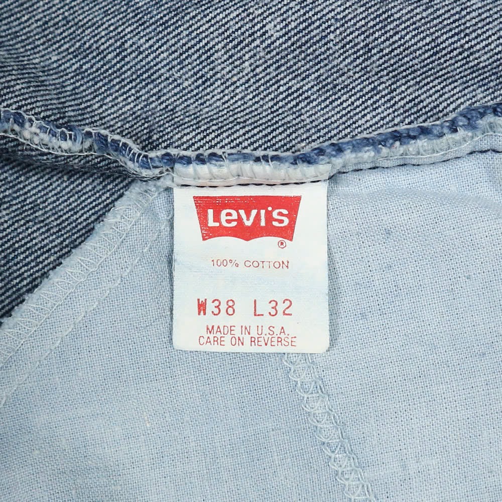 Vtg 80s Levi's 550 USA Made Denim Jeans Size 37