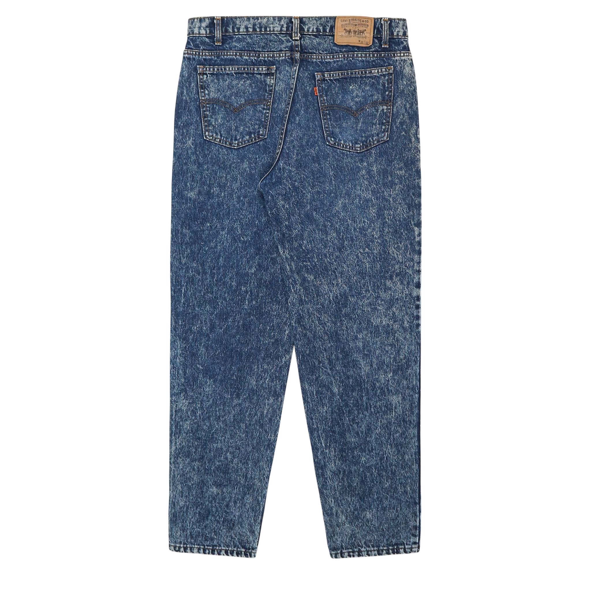 Vtg 80s Levi's 550 USA Made Denim Jeans Size 37