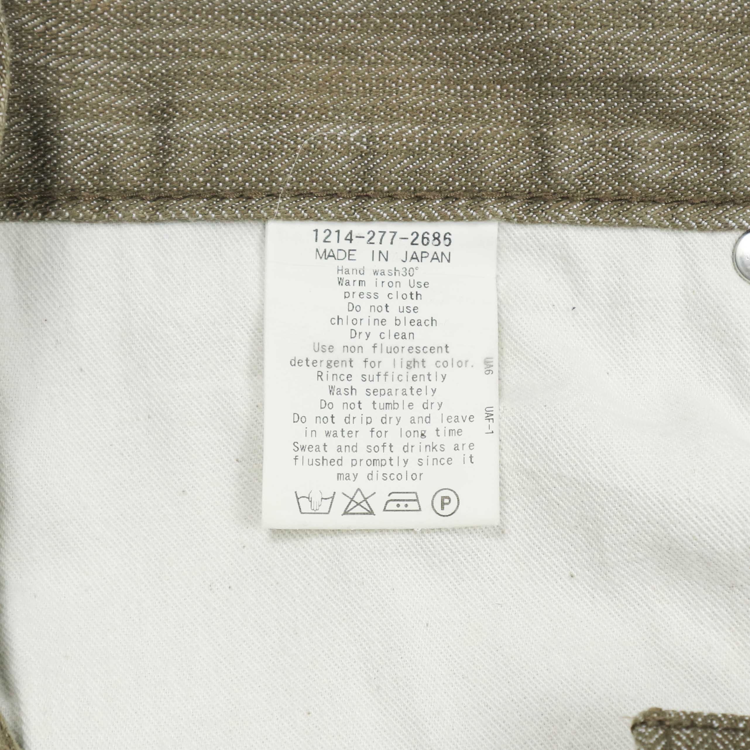 United Arrows Japan Herringbone Jeans Size 32