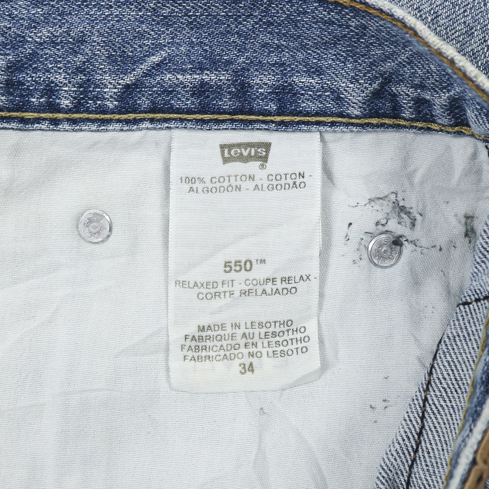 00s Levi's 550 Loose-fit Denim Shorts Size 34