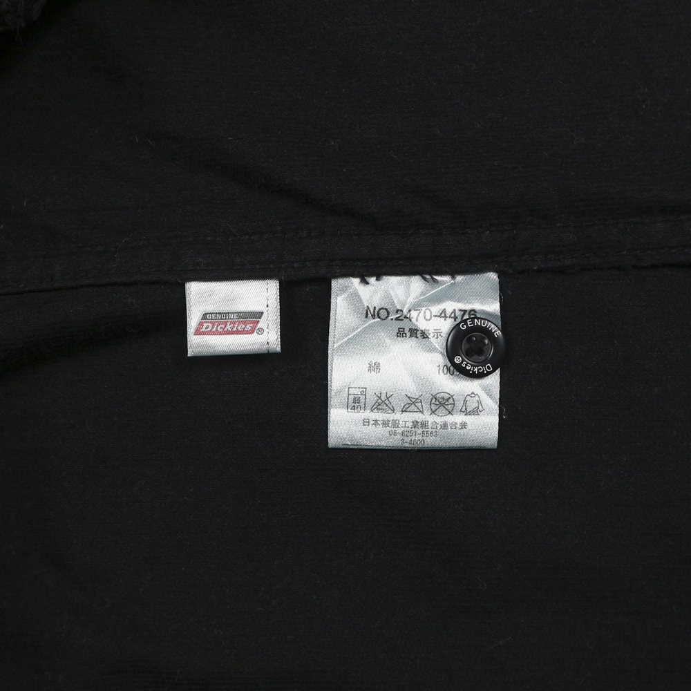 Dickies Black Corduroy Work Shirt Size L