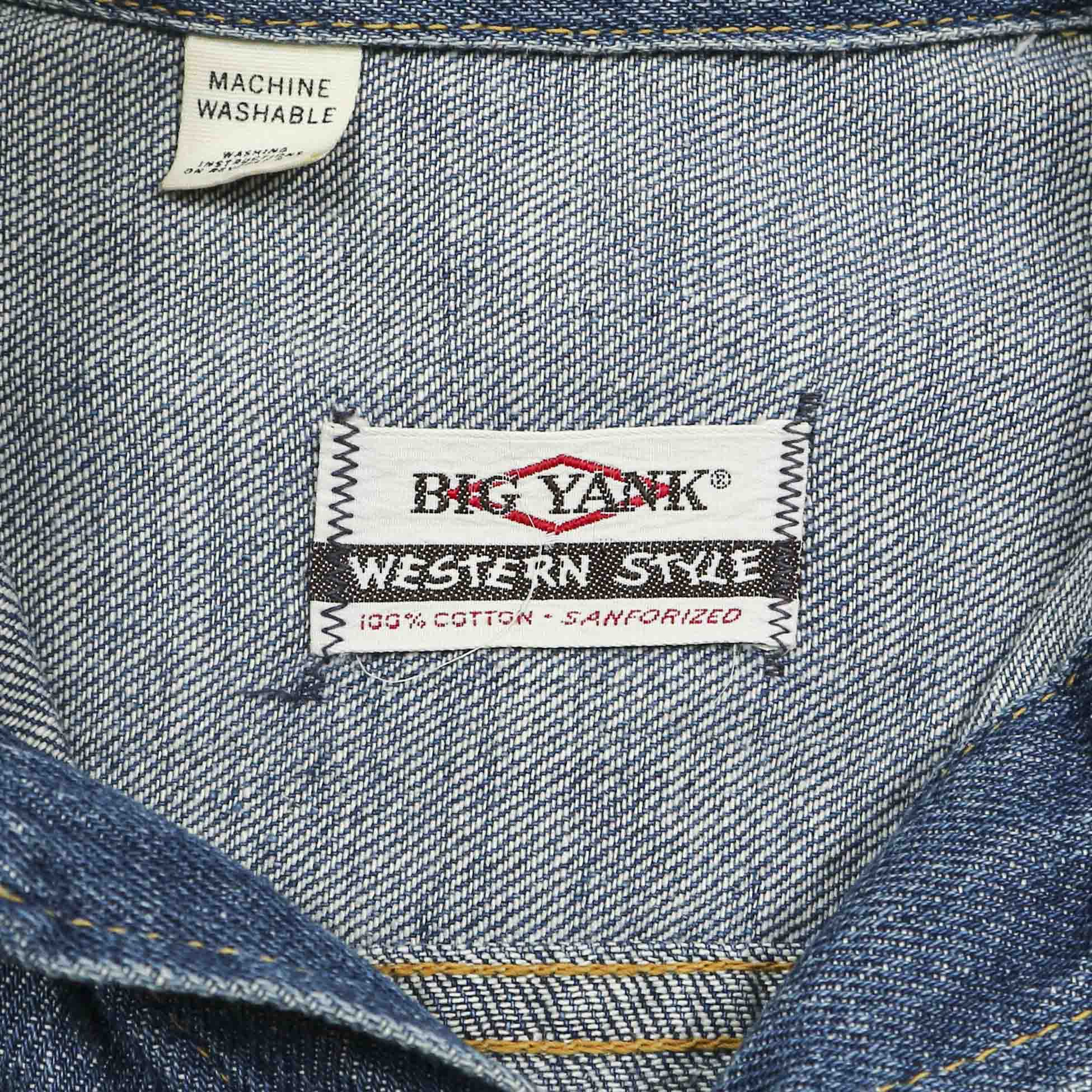 Vintage 60s Big Yank USA Selvedge Denim Jacket Size M