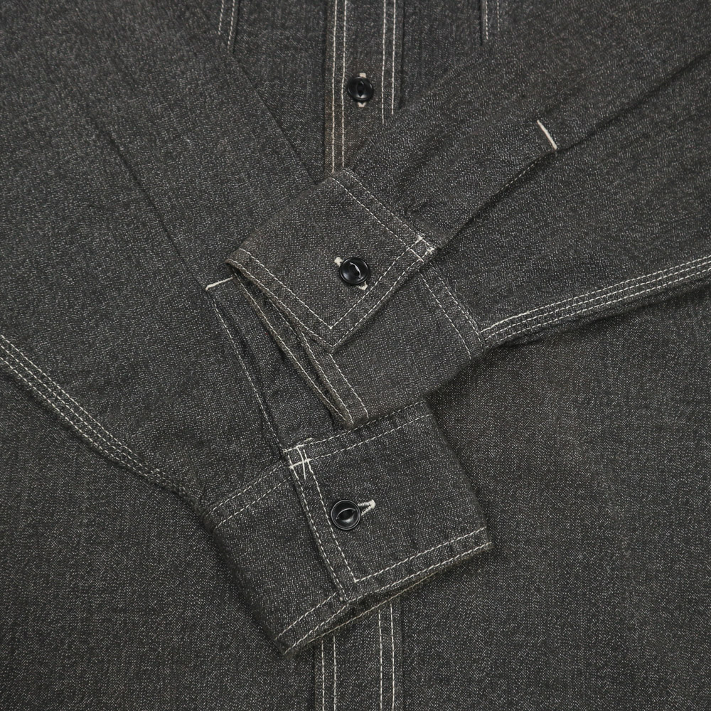 Full Count Japan Salt-Pepper Work Shirt Size M