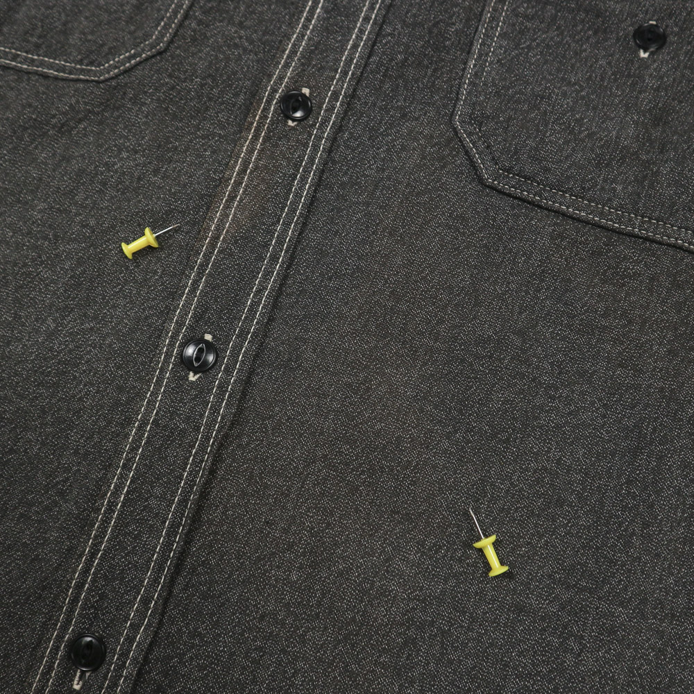 Full Count Japan Salt-Pepper Work Shirt Size M