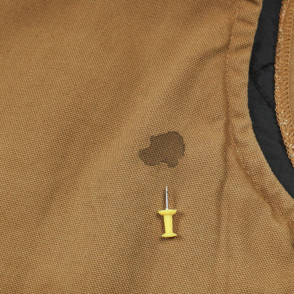 90s CAT Caterpillar Quilted Duck Vest Size L