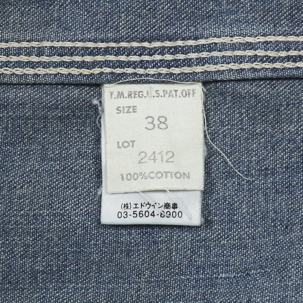 Lee Japan Lot 2412 Repro 40s 91-J Jelt Denim Chore Coat Size M